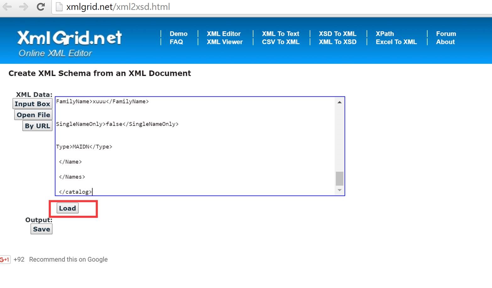 Как создать xml файл из xsd