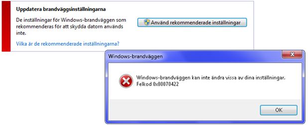 Windows Error Code 80070422 When You Try To Enable The Firewall Running ...