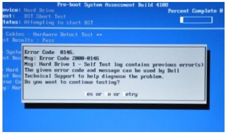 Brief For The 0146 Error Code Dell With Steps. - Techyv.com