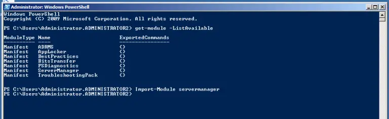 active directory module for windows powershell