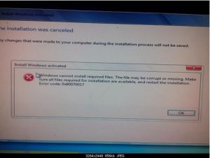 cannot install programs windows 10