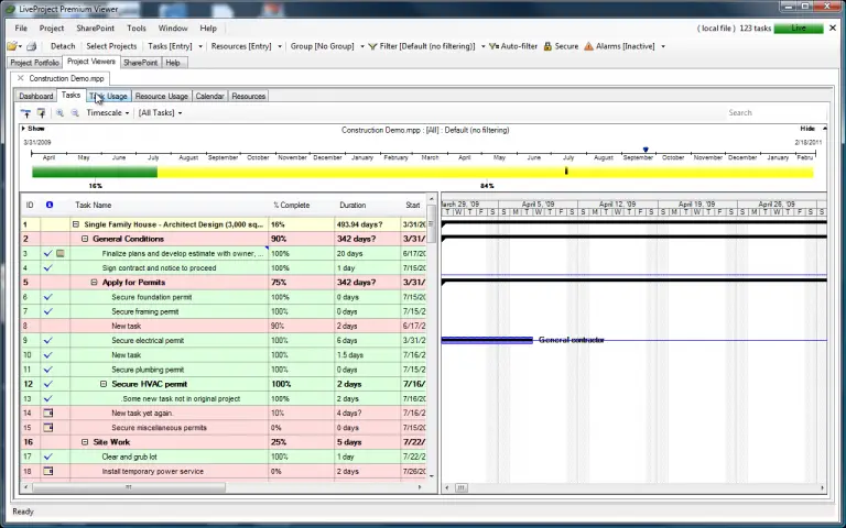 how to open a ms project file