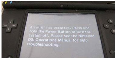 Learn About Nintendo Dsi Troubleshooting An Error Has Occurred While ...