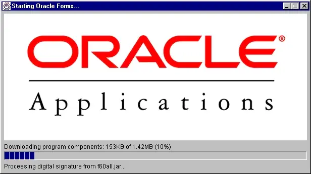 Oracle Jinitiator 1.1.8.19 Download Page