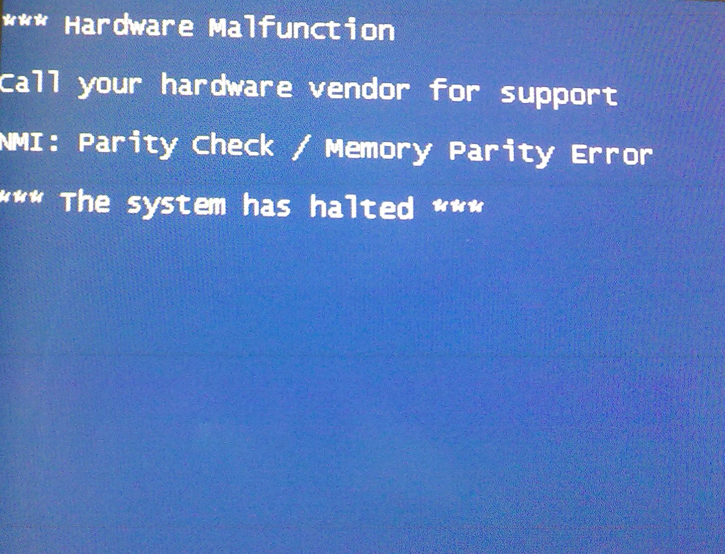 Pci parity error что это