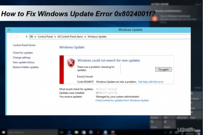 How To Remove Error Code 0x8024001f Windows - Techyv.com