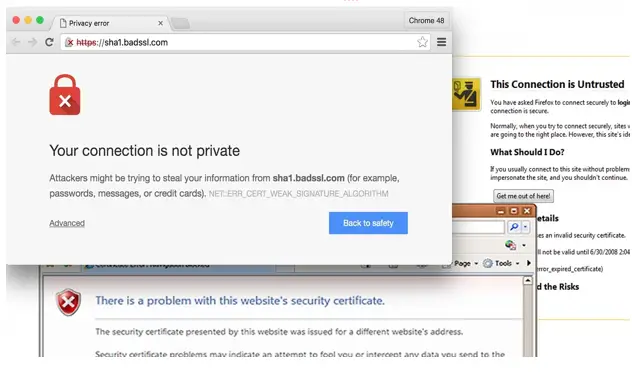 Stuck With (Internet Explorer), Ie Security Certificate Error - Techyv.com