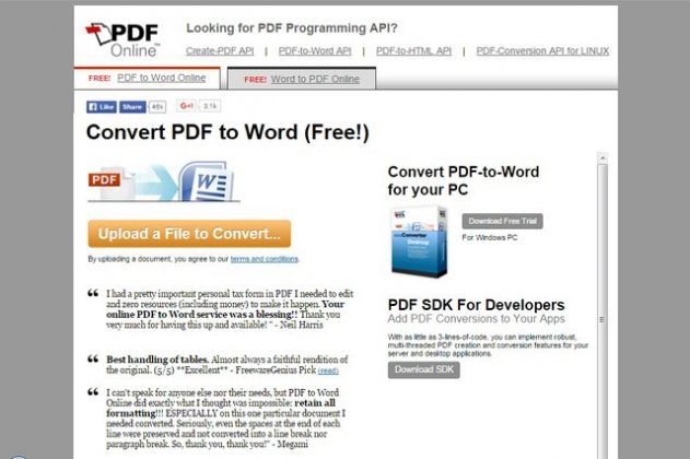 best free word to pdf converter online