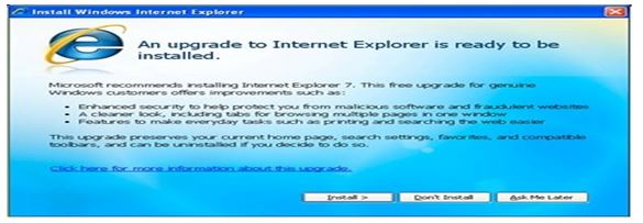internet explorer operating system