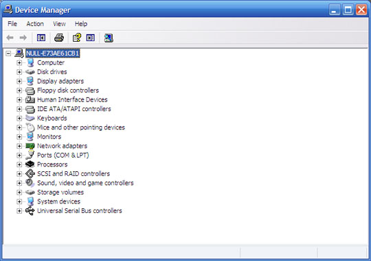 open device manager from cmd