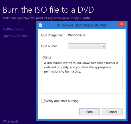 create windows 10 bootable dvd from iso on mac