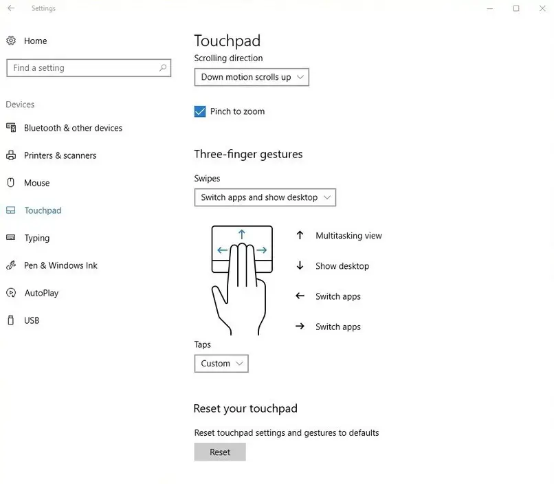 windows 8 touchpad sensitivity