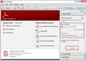 how to change pdf to word document