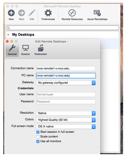 Remote desktop mac os x