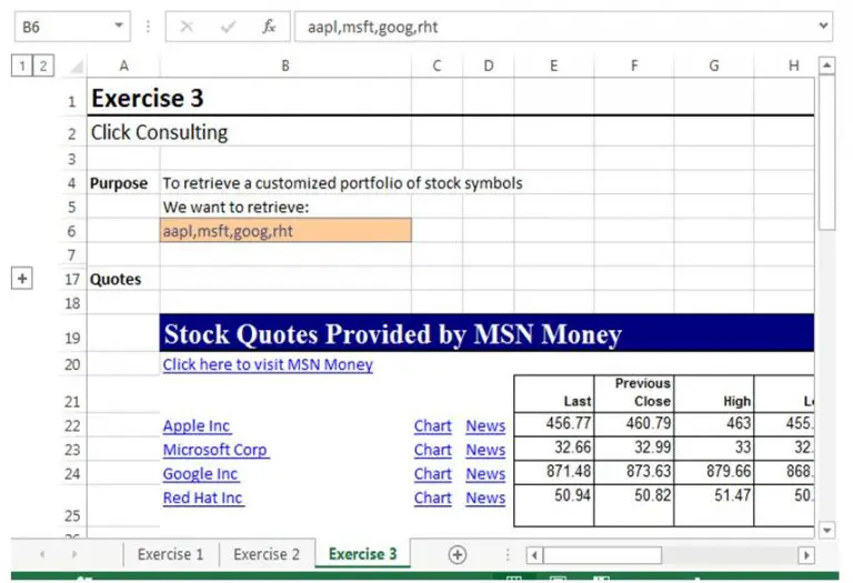 Как добавить подключение msn moneycentral investor stock quotes в excel если его нет