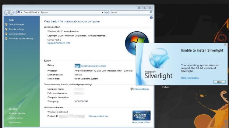 Silverlight не работает в edge